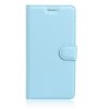 Huawei Honor 8 Mobilplånbok Litchi PU-läder Blå