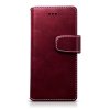 Huawei Honor 8 Plånboksfodral Röd med Vita Stygn