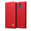 Huawei Mate 20 Lite Mobilfodral Retro Lädertextur Sömnad Röd