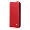 Huawei Mate 20 Lite Mobilfodral Retro Lädertextur Sömnad Röd