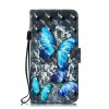 Huawei Mate 20 Lite Plånboksfodral PU-läder Motiv Blåa Fjärilar