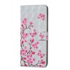 Huawei Mate 20 Lite Plånboksfodral PU-läder Motiv Rosa Fjärilar och Blommor