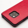Huawei Mate 20 Pro Fodral Äkta Läder Caller-ID Röd