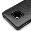 Huawei Mate 20 Pro Fodral Äkta Läder Caller-ID Svart