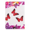 Huawei MediaPad T3 10 Fodral Motiv Röda och Lila Fjärilar
