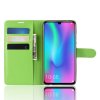 Huawei P Smart 2019 Mobilplånbok Litchi PU-läder Grön