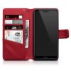 Huawei P20 Lite Äkta Läder Plånboksfodral Röd