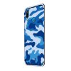 Huawei P20 Lite Skal med Stativ Camouflage TPU Blå