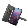 Huawei P20 Pro Plånboksfodral Löstagbart Skal Kortfack Utsida Svart