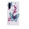 Huawei P20 Pro Plånboksfodral Motiv Fjärilar Blommor