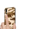 Huawei P20 Pro Skal med Stativ Camouflage Hårdplast TPU Brun
