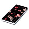 Huawei P30 Pro Skal Självlysande Motiv Blommor på Svart