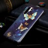 Huawei P30 Pro Skal Självlysande Motiv Guldiga Fjärilar