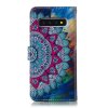 Samsung Galaxy S10 Plånboksfodral Kortfack Motiv Mandala Blå