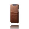 Samsung Galaxy A80 Skal Kortfack PU-läder Brun