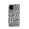 iPhone 11 Plånboksfodral Kortfack Leopardmönster Vit