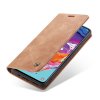Samsung Galaxy A70 Plånboksfodral Retro Flip Stativfunktion Ljusbrun