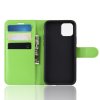 iPhone 11 Plånboksfodral Litchi Kortfack Grön