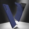 Samsung Galaxy Note 10 Skal TPU Vävtextur Mörkblå