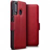 Huawei P30 Lite Fodral Äkta Läder Low Profile Röd