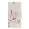 Samsung Galaxy A10 Plånboksfodral Motiv Tecknad Fjäril och Blommor