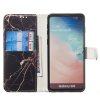 Samsung Galaxy S10 Plånboksfodral Kortfack Motiv Svart Marmor