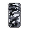 iPhone 7/8/SE Skal med Popsocket TPU Kamouflage Grå