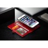 iPhone 7/8/SE Plånboksfodral Qin Series Löstagbart Skal Röd