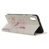 Samsung Galaxy A10 Plånboksfodral Motiv Tecknad Fjäril och Blommor
