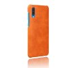 Samsung Galaxy A50 Skal Hårdplast PU-Läder Orange