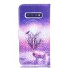 Samsung Galaxy S10 Plånboksfodral Kortfack Motiv Hjort och Träd