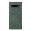 Samsung Galaxy S10 Skal med Två Kortfack Grön