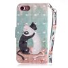 iPhone 7/8/SE Plånboksfodral Motiv Två Kramande Katter