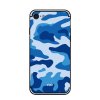 iPhone 7/8/SE Skal med Popsocket TPU Kamouflage Blå