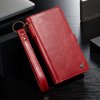 iPhone 6/6S Plånboksfodral Qin Series Löstagbart Skal Röd