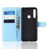 Huawei P Smart Z Plånboksfodral Kortfack Litchi Ljusblå