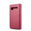 Samsung Galaxy S10 Plånboksfodral Löstagbart Skal Kortfack Utsida Röd