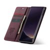 Samsung Galaxy S10E Plånboksfodral Retro Flip Stativfunktion PU-läder Röd