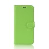 iPhone 11 Pro Plånboksfodral Litchi Kortfack Grön