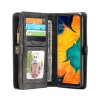 Samsung Galaxy A40 Mobilplånbok Kortfack Löstagbart Skal Mörkgrå