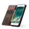 iPhone 7/8/SE Plånboksfodral Retro Flip Stativfunktion Mörkbrun