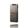 Samsung Galaxy A80 Skal Kortfack PU-läder Grå