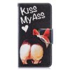 Samsung Galaxy A40 Plånboksfodral PU-läder Motiv Kiss My Ass