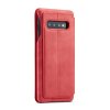 Samsung Galaxy S10 Fodral Retro PU-läder Röd