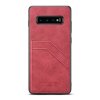 Samsung Galaxy S10 Skal med Två Kortfack Röd