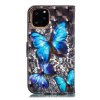 iPhone 11 Pro Plånboksfodral Kortfack Motiv Blåa Fjärilar