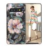 Samsung Galaxy S10 Skal Gulddetaljer TPU Motiv Blommor