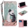 iPhone 7/8/SE Plånboksfodral Motiv Två Kramande Katter