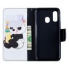 Samsung Galaxy A40 Plånboksfodral PU-läder Motiv Panda med Nappflaska