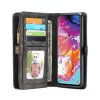 Samsung Galaxy A70 Mobilplånbok Kortfack Löstagbart Skal Grå